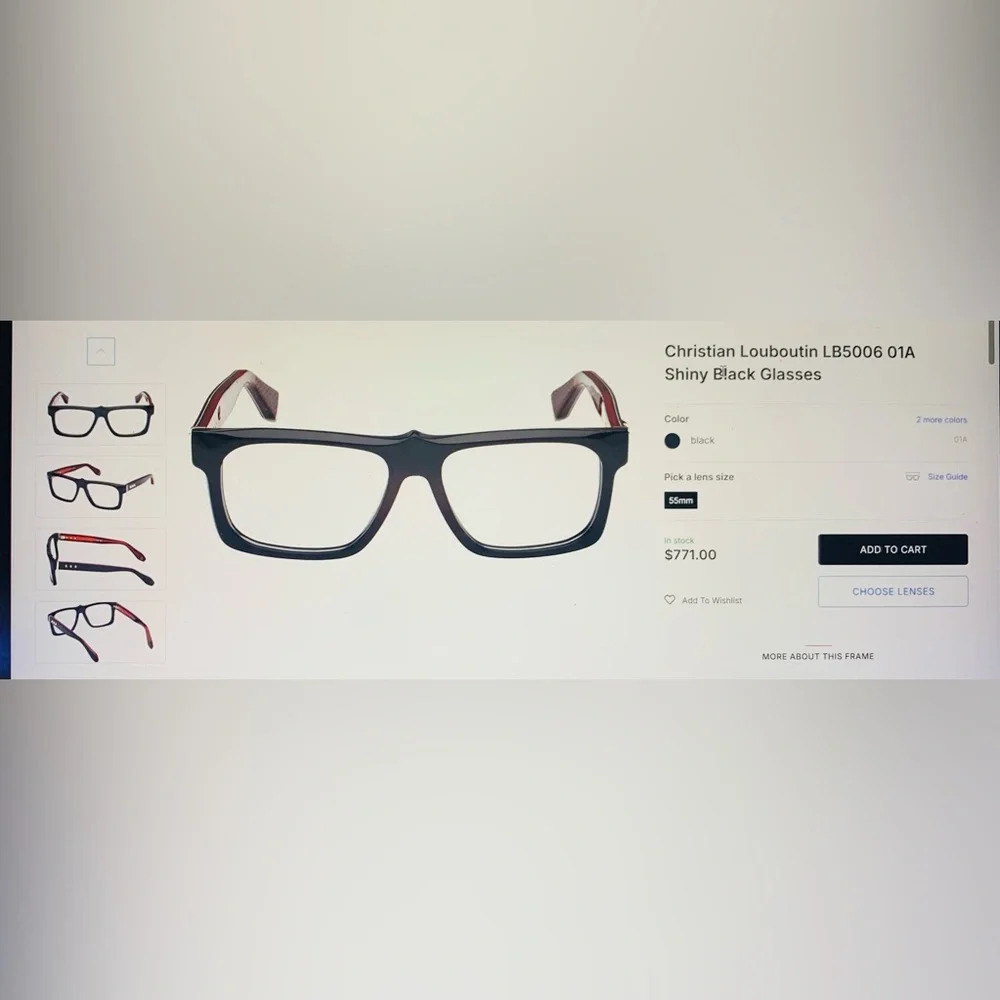 New Women’s CHRISTIAN LOUBOUTIN Eyeglasses
